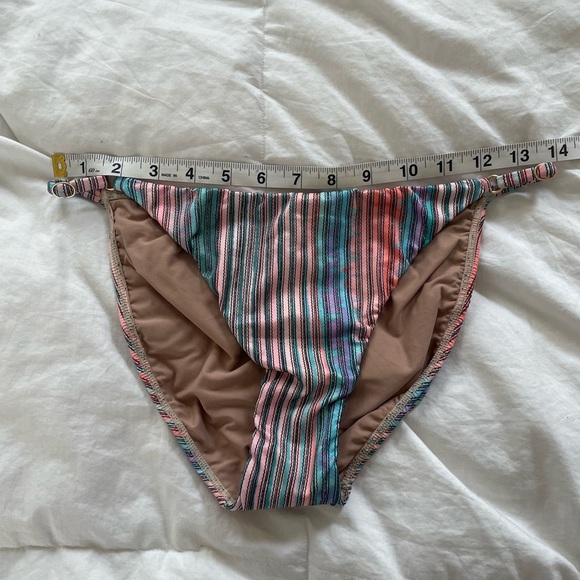 PilyQ Multicolor Striped Bikini Bottom | M - Picture 10 of 10